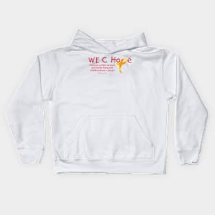 WE C Hope Lg Ribbon Alt Tagline Kids Hoodie